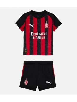 AC Milan Dječji Domaci Dres kompleti 2025-26 Kratak Rukavima (+ kratke hlače)